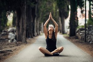 woman channeling spiritual world