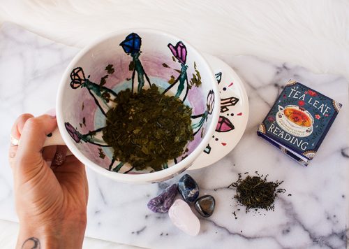 reading tea leaves