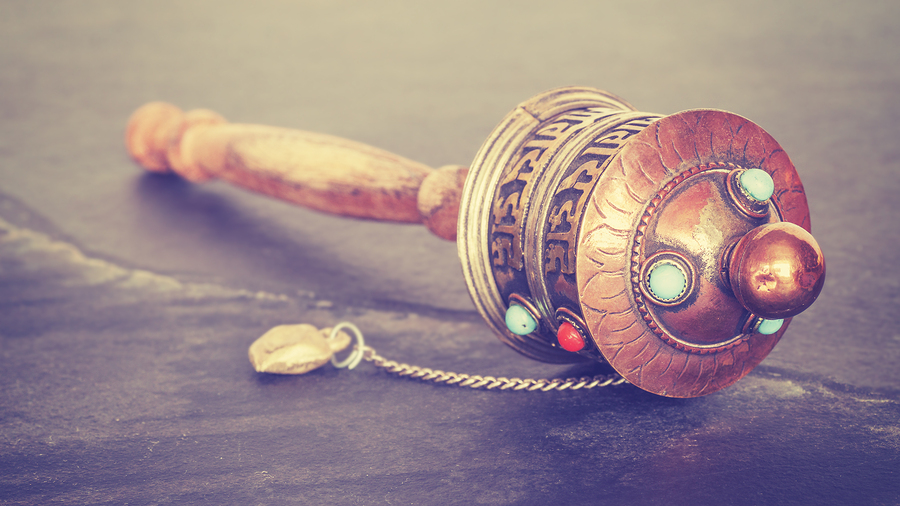 Tibetan prayer wheel